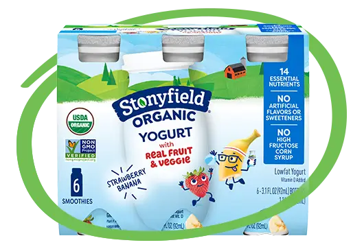 Stonyfield yogurt smoothies