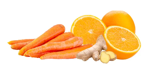 carrots, oranges and ginger