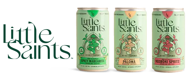 Little Saints logo next to product variety