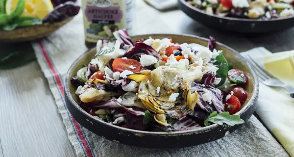 Grilled Artichoke Salad Bowl