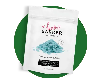 Barker Wellness bath flakes package