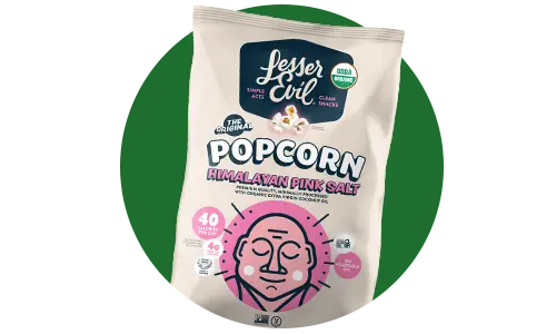 Lesser Evil Popcorn, Himalayan Pink Sea Salt