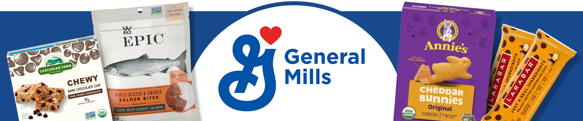 General Mills logo next to product variety