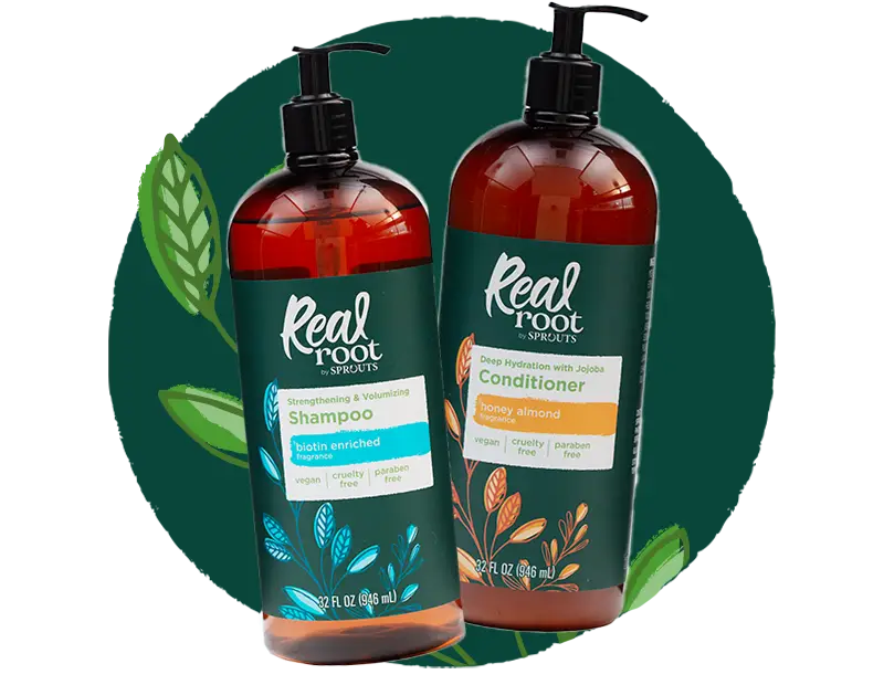 Real Root Shampoo and Conditioner