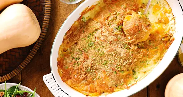 Butternut Leek Gratin