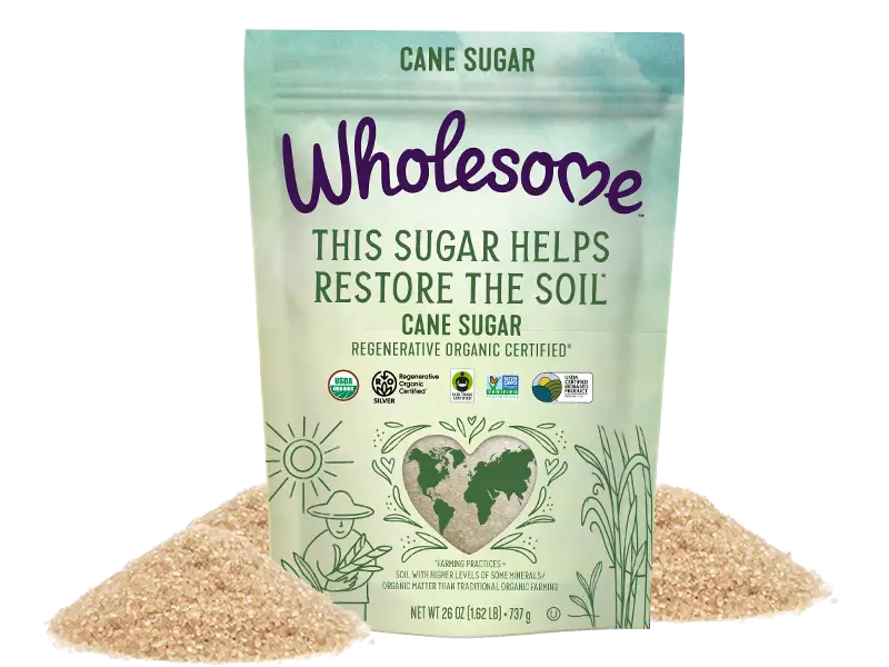 Wholesome cane sugar