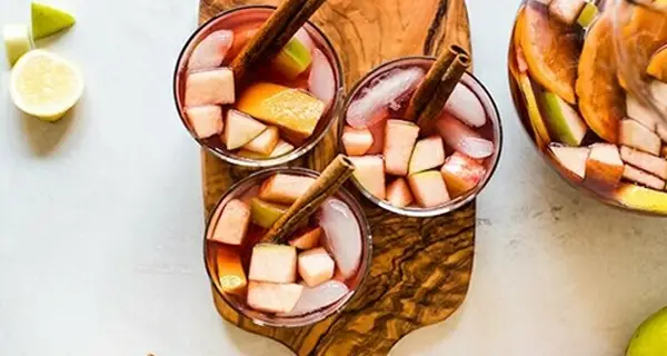 Fizzy Elderberry Sangria Mocktail