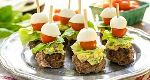 Keto Guac Burger Bites