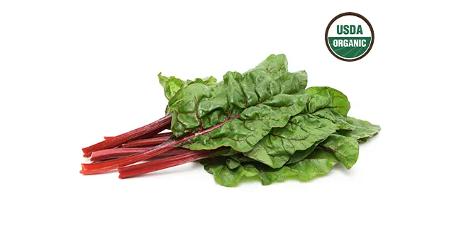 Organic red chard